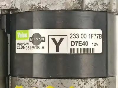 Peça sobressalente para automóvel em segunda mão motor de arranque por nissan note (e11e) 1.4 cat referências oem iam 233001f77b  d7e40
