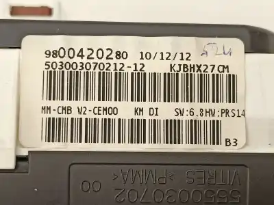 Second-hand car spare part dashboard for peugeot 508 i (8d_) 1.6 hdi oem iam references 9800420280  503003070212
