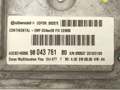 Tweedehands auto-onderdeel audiosysteem / radio-cd voor peugeot 508 i (8d_) 1.6 hdi oem iam-referenties 9804376180 9802655780 