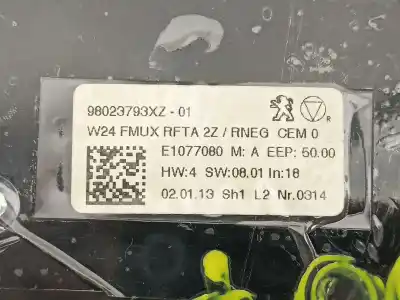 Second-hand car spare part heating / air conditioning control panel for peugeot 508 i (8d_) 1.6 hdi oem iam references 98023793xz  