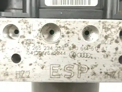 Peça sobressalente para automóvel em segunda mão abs por audi a4 b7 (8ec) 2.0 tdi 16v referências oem iam 8e0614517at 8e0910517b 0265234330