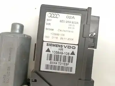 Автозапчастина б/у регулятор скла заднього правого для audi a4 b7 (8ec) 2.0 tdi 16v посилання на oem iam 8e0839462b 8e0959802a 5wk47011ebf