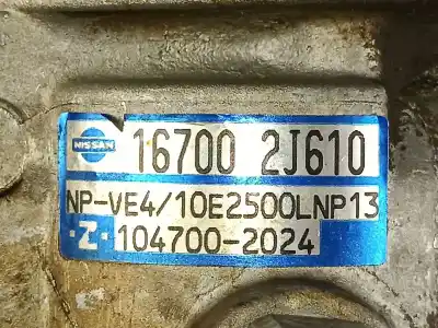 Recambio de automóvil de segunda mano de bomba inyectora diesel para nissan primera (p11) 2.0 td referencias oem iam 167002j610  1047002024