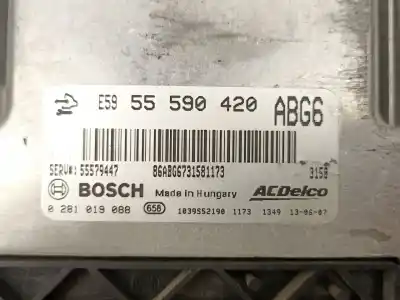 Автозапчастина б/у ебу контролер двигуна для opel insignia a (g09) 2.0 cdti (68) посилання на oem iam 55590420  0281019088