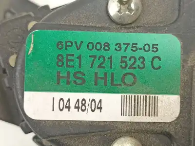 Автозапчастина б/у педальний потенціометр для audi a4 b7 (8ec) 2.0 tdi 16v посилання на oem iam 8e1721523c  6pv00837505