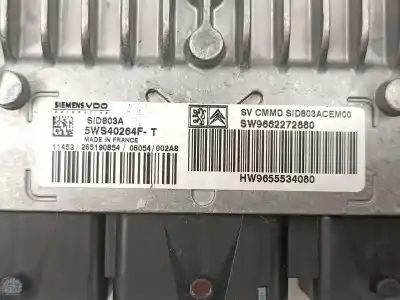 Автозапчасти б/у блок управления двигателем за peugeot 407 (6d_) 2.0 hdi 135 (6drhrh, 6drhre, 6drhrg, 6drhrj) ссылки oem iam 9662272880 9655534080 5ws40264f