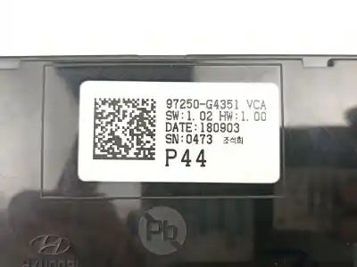 Second-hand car spare part heating / air conditioning control panel for hyundai i30 ranchera familiar (pde) 1.6 crdi oem iam references 97250g4351  