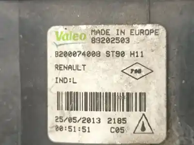 Автозапчасти б/у левая противотуманная фара за renault grand scénic ii (jm0/1_) 1.9 dci (jm0g, jm12, jm1g, jm2c) ссылки oem iam 8200074008  89202503