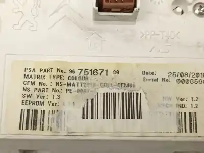 Second-hand car spare part dashboard for peugeot 508 i (8d_) 2.0 hdi oem iam references 9675167180  