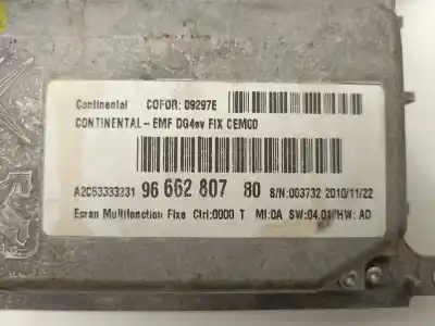Second-hand car spare part audio system / radio cd for peugeot 508 i (8d_) 2.0 hdi oem iam references 98023795xz  