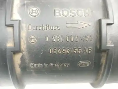 Автозапчастина б/у витратомір повітря для chrysler voyager iv (rg, rs) 2.5 crd посилання на oem iam 05293155ab  0281002451