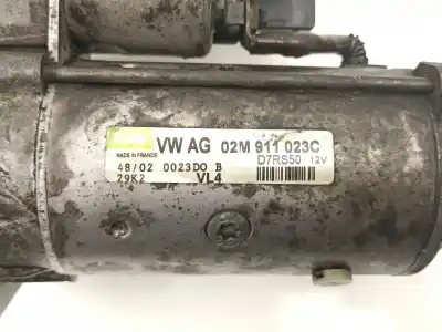 Автозапчастина б/у двигун запускається для audi a3 (8l1) 1.9 tdi quattro посилання на oem iam 02m911023c  d7rs50