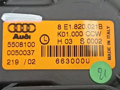 Peça sobressalente para automóvel em segunda mão motor de sofagem por audi a4 b6 (8e2) 2.5 tdi referências oem iam 8e1820021b  663000u