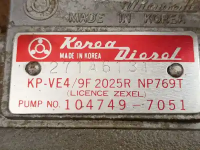Second-hand car spare part injection pump for asia motors rocsta 2.2 dlx 4x4 oem iam references 1047497051  kpve4