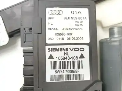 Автозапчастина б/у регулятор склона задній лівий для audi a4 b7 (8ec) 2.0 tfsi посилання на oem iam 8e0839461b 8e0959801a 5wk47009ebf