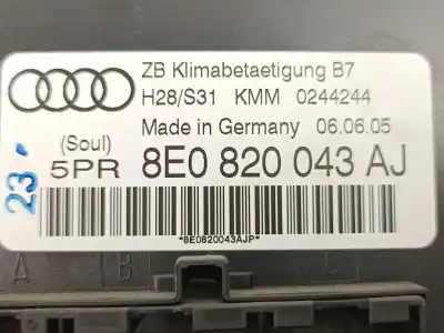 Автозапчасти б/у отопление / кондиционирование воздуха за audi a4 b7 (8ec) 2.0 tfsi ссылки oem iam 8e0820043aj 8e0820043ajp 