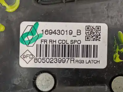 Автозапчасти б/у замок передней правой двери за renault megane iv fastback (b9a/m/n_) 1.3 tce 140 (b9nb) ссылки oem iam 805023997r  16943019b