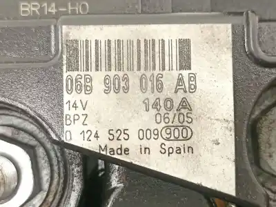 Автозапчастина б/у генератор для audi a4 b7 (8ec) 2.0 tfsi посилання на oem iam 06b903016ab  0124525009