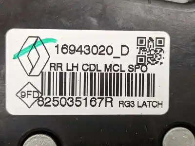Автозапчасти б/у замок задней левой двери за renault megane iv fastback (b9a/m/n_) 1.3 tce 140 (b9nb) ссылки oem iam 825035167r  16943020d