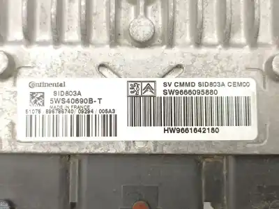 Second-hand car spare part ecu engine control for citroen c4 picasso i monospace (ud_) 2.0 hdi 138 oem iam references 9666095880 9661642180 5ws40690b
