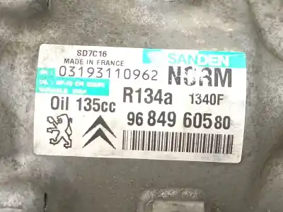 Автозапчасти б/у компрессор кондиционера воздуха за citroen c4 picasso i monospace (ud_) 2.0 hdi 138 ссылки oem iam 9684960580  sd7c161340f