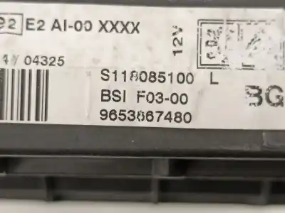 Автозапчасти б/у блок управления бси за citroen c2 (jm_) 1.4 hdi ссылки oem iam 9653667480  s118085100l