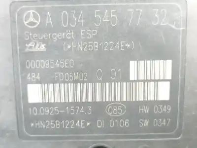 Автозапчасти б/у абс за mercedes-benz clase c t-model (s203) c 220 cdi (203.208) ссылки oem iam a0054312912  10020404394