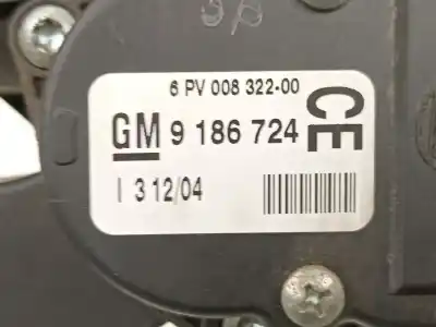 Автозапчастина б/у педальний потенціометр для opel vectra c (z02) 2.0 16v turbo (f69) посилання на oem iam 9186724  6pv00832200