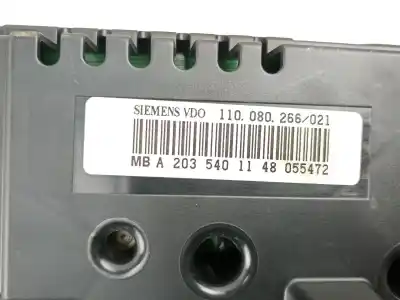 Pezzo di ricambio per auto di seconda mano pannello degli strumenti per mercedes clase c t-model (s203) c 220 cdi (203.208) riferimenti oem iam a2035401148  110080266021
