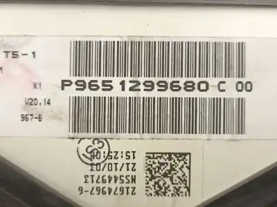 Second-hand car spare part dashboard for peugeot 307 (3a/c) 2.0 hdi 110 oem iam references 9651299680  