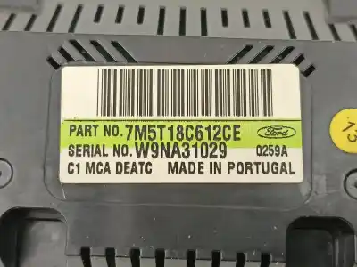 Second-hand car spare part heating / air conditioning control panel for ford focus ii (da_, hcp, dp) 1.8 tdci oem iam references 7m5t18c612ce  