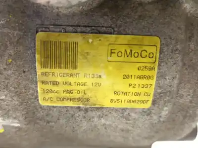 Pezzo di ricambio per auto di seconda mano compressore aria condizionata per ford fiesta vi (cb1, ccn) 1.4 tdci riferimenti oem iam 8v5119d629df  