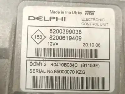 Tweedehands auto-onderdeel ecu motorcontroller voor renault clio iii (br0/1, cr0/1) 1.5 dci (c/br0g, c/br1g) oem iam-referenties 8200399038 8200619409 r0410b034c