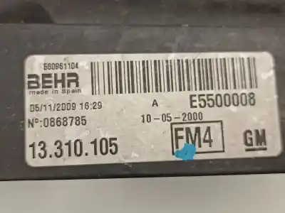 Автозапчастина б/у електро вентилятор для opel corsa d (s07) 1.2 (l08, l68) посилання на oem iam 13263552 13310105 p6188001