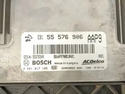 Автозапчасти б/у блок управления двигателем за opel insignia a (g09) 2.0 cdti (68) ссылки oem iam 55576906  0281017105