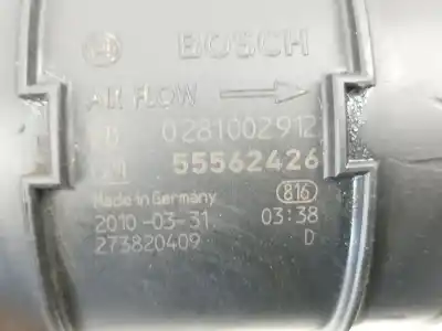 Автозапчастина б/у витратомір повітря для opel insignia a (g09) 2.0 cdti (68) посилання на oem iam 55562426  0281002912