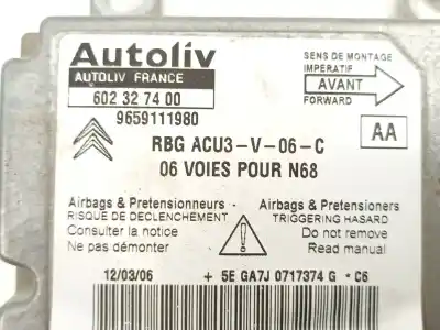 Gebrauchtes Autoersatzteil steuergerät airbag zum citroen xsara picasso (n68) 2.0 hdi oem-iam-referenzen 9659111980  602327400