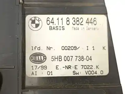 Peça sobressalente para automóvel em segunda mão comando de sofagem (chauffage / ar condicionado)  por bmw 3 (e46) 320 d referências oem iam 64118382446  5hb00773804