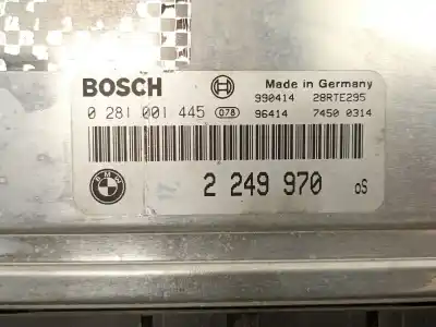 Second-hand car spare part ecu engine control for bmw 3 (e46) 320 d oem iam references 2249970  0281001445