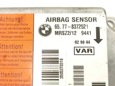 Second-hand car spare part airbag control unit for bmw 3 (e46) 320 d oem iam references 65778372521  