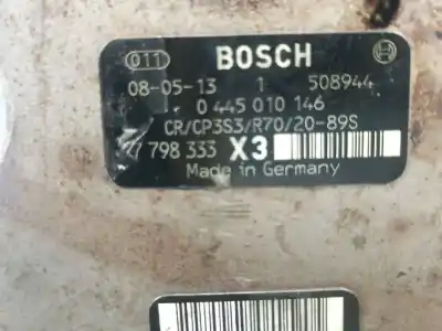 Peça sobressalente para automóvel em segunda mão bomba de injeção por bmw x5 (e70) xdrive 35 d referências oem iam 7798333  0445010146