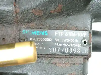 Pièce détachée automobile d'occasion pompe à injection pour citroen berlingo / berlingo first monospace (mf_, gjk_, gfk_) 2.0 hdi 90 (mfrhy) références oem iam 9652175480 5ws40018 a2c20000502 Pièce détachée automobile d'occasion pompe à injection pour citroen berlingo / berlingo first monospace (mf_, gjk_, gfk_) 2.0 hdi 90 (mfrhy) références oem iam 9652175480 5ws40018 a2c20000502