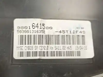Second-hand car spare part dashboard for citroen berlingo multispace (b9) 1.6 bluehdi 100 oem iam references 9801641580  503001316352