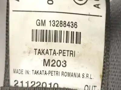 Автозапчастина б/у задній правий ремін безпеки для opel insignia 2.0 cdti посилання на oem iam 13288436  