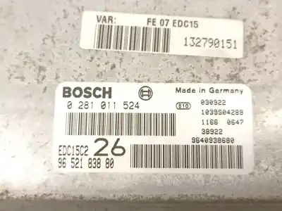 Автозапчастина б/у ебу контролер двигуна для citroen c5 i break (de_) 2.0 hdi (derhzb, derhze) посилання на oem iam 9640938680 9652183880 0281011524 Автозапчастина б/у ебу контролер двигуна для citroen c5 i break (de_) 2.0 hdi (derhzb, derhze) посилання на oem iam 9640938680 9652183880 0281011524