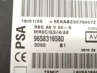 Автозапчасти б/у блок управления подушками безопасности за citroen c3 i (fc_, fn_) 1.4 hdi ссылки oem iam 9658316580  