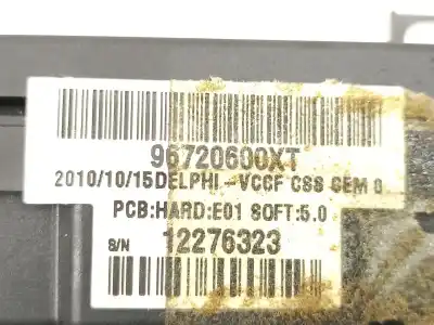 Pezzo di ricambio per auto di seconda mano comando pulito per citroen c5 iii (rd_) 2.0 hdi 140 riferimenti oem iam 96720600xt  