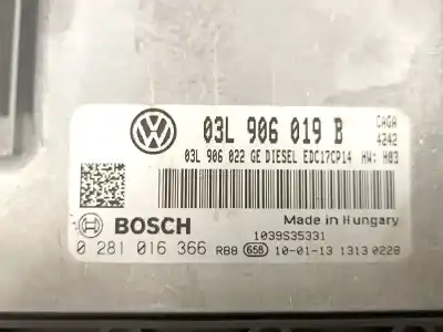Second-hand car spare part ecu engine control for seat exeo st (3r5) 2.0 tdi oem iam references 03l906019b 03l906022ge 0281016366
