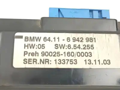 Second-hand car spare part heating / air conditioning control panel for bmw 7 (e65, e66, e67) 735 i, li oem iam references 64116942981  