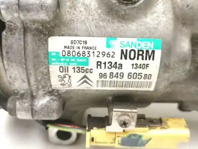 Peça sobressalente para automóvel em segunda mão compressor de ar condicionado a/a a/c por citroen c4 picasso i monospace (ud_) 2.0 hdi 138 referências oem iam 9684960580  sd7c161340f